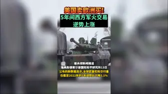 美国卖欧洲买！5年间西方军火交易逆势上涨
