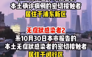 11月2日（0-24时）上海新增本土确诊病例1例，新增本土无症状感染者2例