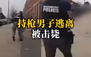 美国27岁持枪男子被警察盘问时突然逃离 4名警察连开36枪将其击毙