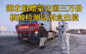 湖北捐赠蒙古国三万份核酸检测试剂盒出境
