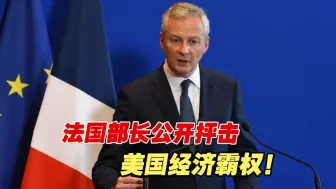 法国部长公开抨击美国经济霸权！“美式友谊”惊醒了欧洲？