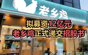 老乡鸡冲刺IPO：2021年营收近44亿元，拟募资12亿元用于餐饮门店等项目建设