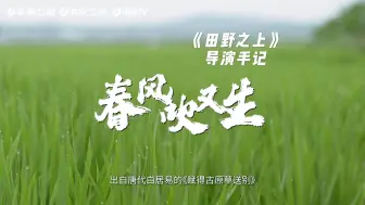 纪录片田野之上 第二集《春风吹又生》导演手记上线！
