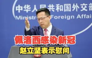 赵立坚对佩洛西感染新冠表示慰问