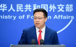 美国卫生部长远赴台湾“政治作秀”，赵立坚正告：玩火者必自焚