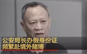 公安局长办假身份证 频繁赴境外赌博