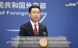 有理有据有节 耿爽教科书式反驳特朗普蓬佩奥 散布的病毒来自武汉实验室谣言