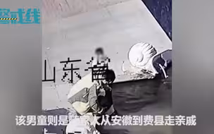 山东一3岁男童不慎掉进景观池，好心人及时出手相救