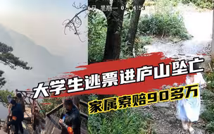 大学生逃票进庐山景区坠亡，家属索赔90多万，遭法院驳回