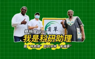 我是科研助理丨蔡杨星：跟“林教授”在中非种“幸福草”