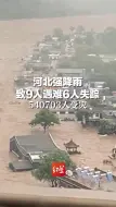 河北强降雨致9人遇难6人失踪，540703人受灾