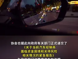 “价格战”引发经销商资金链断裂问题 中国汽车流通协会向政府部门递交紧急报告