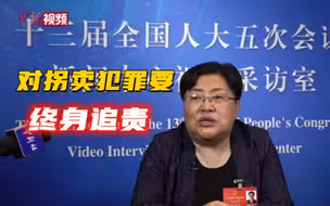 【两会30秒】张宝艳代表：对拐卖犯罪要终身追责