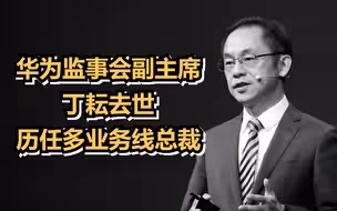华为监事会副主席丁耘去世，历任多业务线总裁
