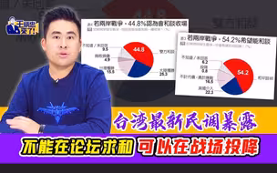 王炳忠：台湾最新民调暴露 不能在论坛求和 可以在战场投降