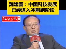 魏建国：中国科技发展已经进入冲刺跑阶段