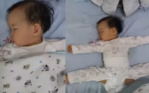 妈妈想让宝宝独占一张床 医生说孩子不占地方 一掀被窝睡姿萌翻了