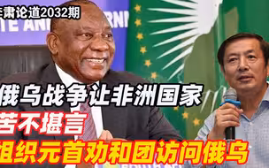 李肃：俄乌战争让非洲国家苦不堪言，组织元首劝和团访问俄乌