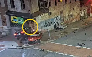 偷车贼狂飙撞上大楼一角致房倒屋塌 无辜路人转角被埋身亡