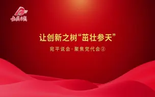 宛平说会·聚焦党代会② | 让创新之树“茁壮参天”