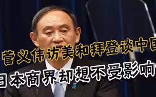 又一个莫里森？菅义伟一错再错，日本商界慌了：不要影响对华贸易
