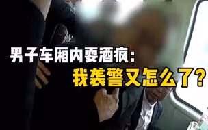 男子车厢内耍酒疯，故意袭警被刑拘