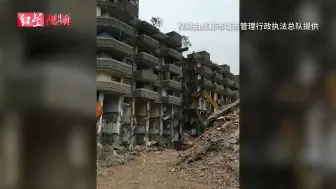 施工未降尘 宽窄巷子附近的这个拆迁工地“遭”了