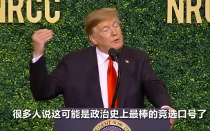 特朗普：我的竞选口号是史上最好的！