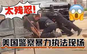 美国警察暴力执法现场曝光！重拳打头膝撞不断……