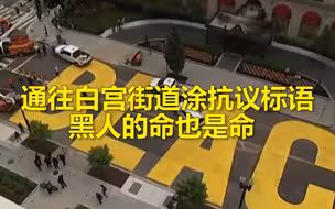 华盛顿特区市长下令通往白宫街道涂抗议标语并改名：黑人的命也是命广场