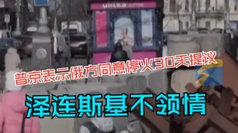 普京表示俄方同意停火30天提议 但许多问题需要商讨和解决 泽连斯基回应称是俄方操纵事态的手段