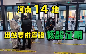 河南14地出站要求查验核酸证明！