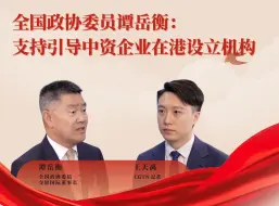 专访全国政协委员谭岳衡：支持引导中资企业在港设立机构