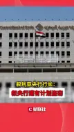 叙利亚央行行长：叙央行遭有计划盗窃
