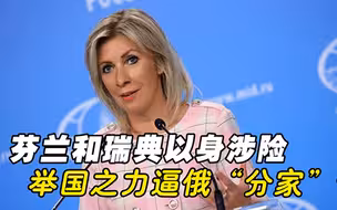 芬兰和瑞典以身涉险，举国之力逼俄“分家”？俄发言人出声回应