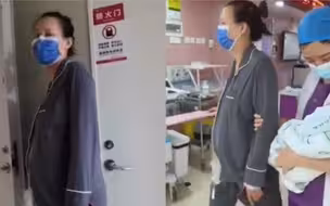 妻子生完孩子推开门自己走出产房 门外丈夫惊了：咋跟没事人似的