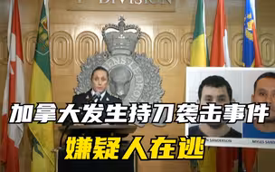 加拿大发生持刀袭击事件已致10人死亡 嫌疑人在逃