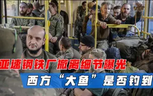 亚速钢铁厂撤离细节曝光，西方“大鱼”是否钓到？俄方回应“打太极”
