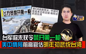 王炳忠：台军称未获令禁开第一枪 美中情局前高官预估明年初武统台湾