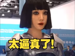 中国超仿生机器人“小柒”多种语言交流 非洲记者：体验人工智能最好的一次