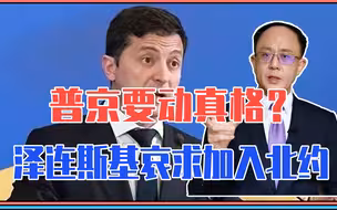 普京要动真格？泽连斯基哀求加入北约，美欧：俄恐发动大规模战争