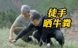 开心得像个孩子！胡歌陈龙徒手晒牛粪直呼刺激