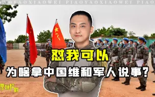 怼我可以，为啥拿中国维和军人说事？