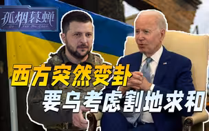 西方变脸，要乌考虑割地求和，跟俄激战一百天，泽连斯基白忙活了