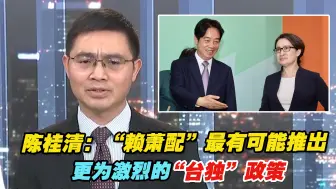 陈桂清：“赖萧配”最有可能推出更为激烈的“台独”政策
