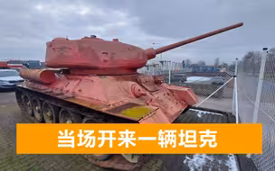 捷克警方没想到，呼吁民众上缴武器后，有人开来一辆粉红T-34坦克