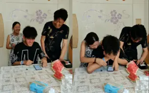 得知自己高考分数超一本线52分 男生激动的拍桌子大喊随后掩面而泣
