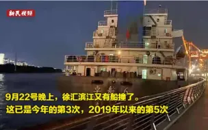 一年撞船三回，徐汇滨江“有点痛”