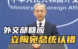 外交部回应立陶宛总统认错