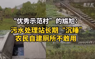 “优秀示范村”的尴尬：污水处理站长期“沉睡”，农民自建厕所不敢用